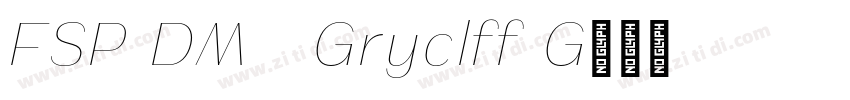 FSP DEMO   Gryclff G字体转换